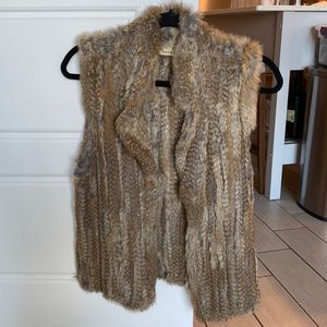 Small 100% Real Rabbit Fur Vest